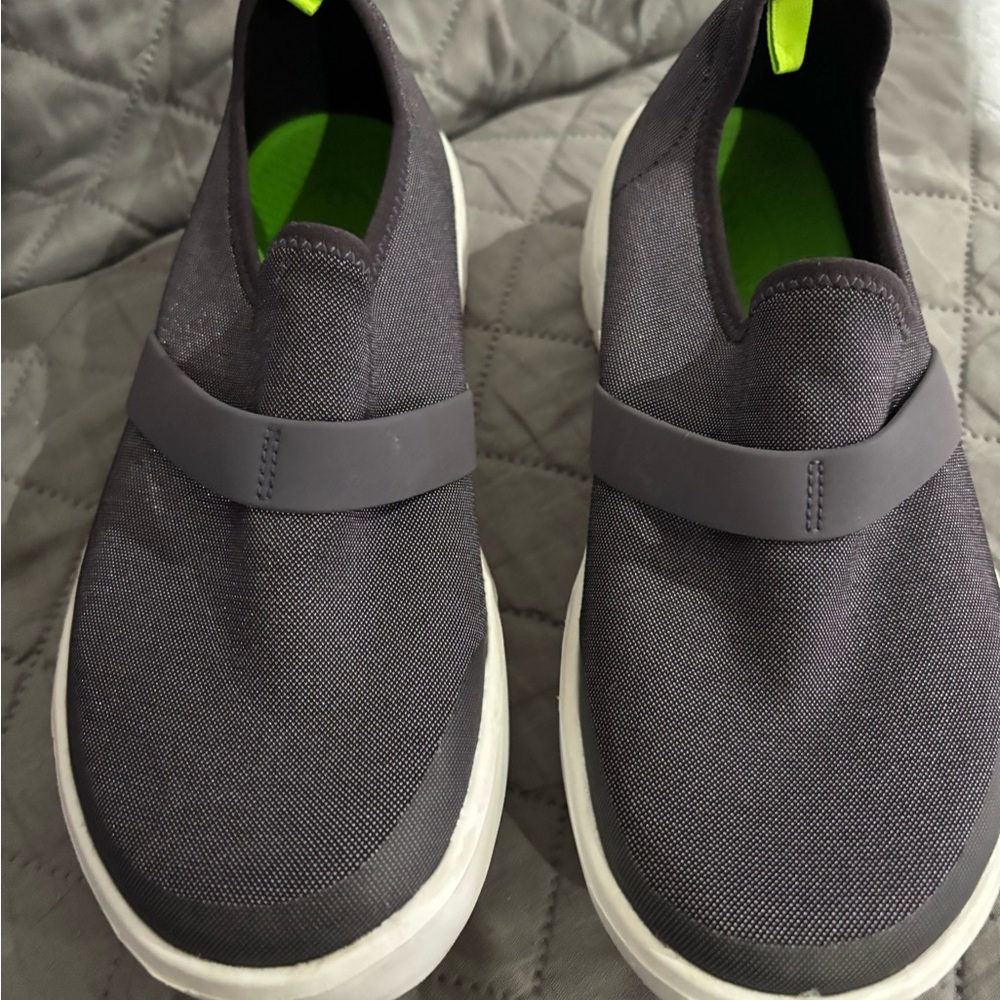Women’s Oofos Gray Slip-On Shoes